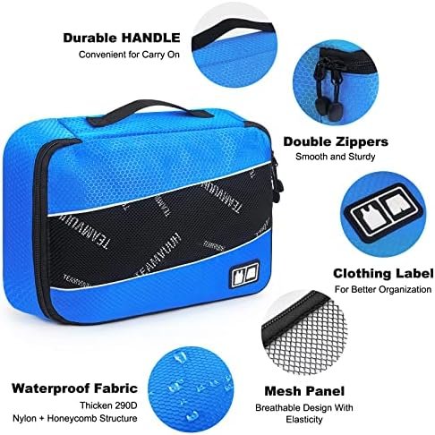 Mossio 8 Set Packing Cubes for Suitcase - Premium Quality Ultralight Travel Organizer for Carry On Luggage and Backpack