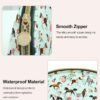 Green Horse Makeup Bag for Girls Half Moon Cosmetic Bag Travel Toiletry Bag Portable Small Makeup Pouch for Purse Makeup Brush Storage Bag Valentine's Day Gifts