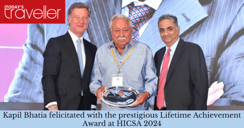 Kapil Bhatia felicitated with the prestigious Lifetime Achievement Award at the Hotel Investment Conference-South Asia (HICSA) 2024