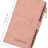 GALPADA Passport Holder for Women，Passport Wallet RFID Blocking Passport Holder Card Holder Travel Essentials with Card Slots & Zipper Pocket (Pink)