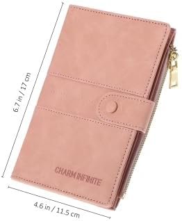GALPADA Passport Holder for Women，Passport Wallet RFID Blocking Passport Holder Card Holder Travel Essentials with Card Slots & Zipper Pocket (Pink)