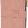 GALPADA Passport Holder for Women，Passport Wallet RFID Blocking Passport Holder Card Holder Travel Essentials with Card Slots & Zipper Pocket (Pink)