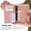 GALPADA Passport Holder for Women，Passport Wallet RFID Blocking Passport Holder Card Holder Travel Essentials with Card Slots & Zipper Pocket (Pink)