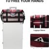 Large Capacity Weekend Expandable Duffle Bag with Luggage Sleeve, Wet Pockets, Adjustable Shoulder Strap, Overnight Tote Bag for Women, Waterproof Nylon Carry on Travel Bag for Airplanes
