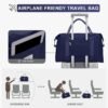 Gym Bag for Women, Cute Travel Duffel Bag Weekender Overnight Bag with Toiltry Bag, Personal Item Travel Bag 18x14 x 8 inches Carry On Tote Bag