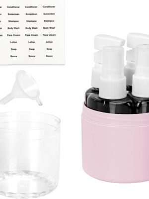 61SJaVcNcOL._AC_SL1500_.jpg Unaone Travel Bottles – 4 Pack Leak Proof Travel Bottles Set for Toiletries, Travel Containers Empty Plastic Bottle Travel Size Containers Travel Essentials (Pink)