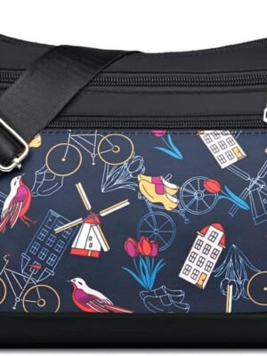 RTGGSEL Boho Trendy Ethnic Women’s Waterproof Sling Backpack Crossbody Shoulder Chest Bag for Travel Hiking Daypack