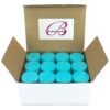 Beauticom 7 Gram / 7 ML (Quantity: 12 Pieces) Thick Wall Round Leak Proof Clear Acrylic Jars with Teal Lids for Beauty, Cream, Cosmetics, Salves, Scrubs