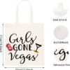 WCGXKO Girls Gone Vegas Las Vegas Girls Trip Vegas Vacation Birthday Zipper Makeup Bags Travel Toiletry Bag Accessories (Girls GONE Vegas tote)