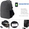 SAGIV&SAHEN Backpack for Women Men College High School BookBag for teenage Laptop Backpacks 17 Inch with USB Travel Work Lightweight Waterproof Rucksack Casual Daypack for Teen Boys Girls - Dark Grey