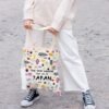 Japan Trip Makeup Bag Japanese Foodie Travel Bag Japan Souvenir Gift Japan Welcome Bag Japan Housewarming Gift Travel Memory Gift (to Japan tote)
