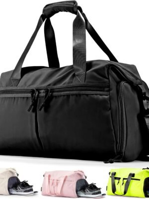 Weekender Duffel Bag with Shoe Compartment And Wet Pocket-Luggage Everyday Overnight Bag for Men and Women Travel-Carry On Gym Bag