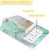EOBKLAX 2 Pack Luggage Tag for Suitcase,Colorful Abstract Marble PU Leather Suitcase Tags Identifiers with Privacy Name Address Labels and Durable Steel Loop for Women Men Travel