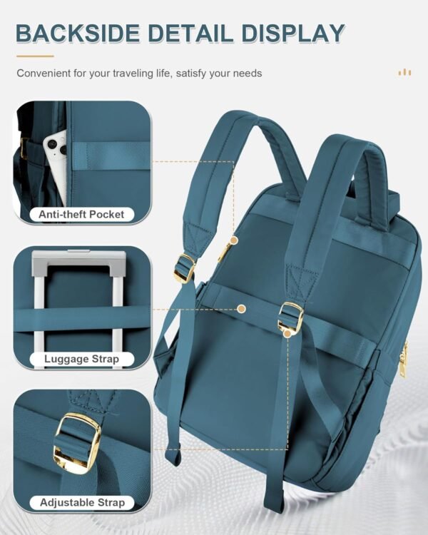 wepadre Carry On Backpack Flight Approved Travel Backpack For Women Men Airline Approved Personal Item Bag For Airlines College Backpack With Laptop Compartment Waterproof Hiking Backpack