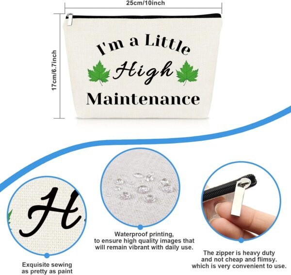 Funny Gift for Women Girls Makeup Bag Best Friends Sister Gifts Cosmetic Pouch Bag Friendship Gift for Her Travel Accessories Bag Wedding Birthday Gift for BFF Bestie Girlfriend Gifts from Boyfriend