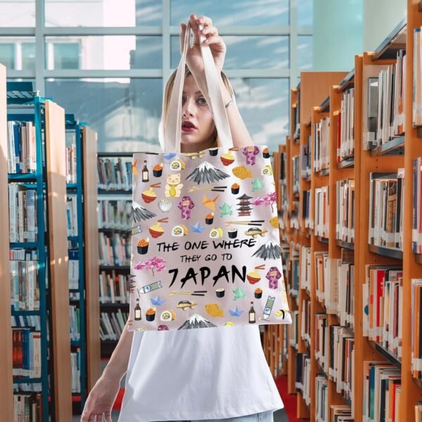 Japan Trip Makeup Bag Japanese Foodie Travel Bag Japan Souvenir Gift Japan Welcome Bag Japan Housewarming Gift Travel Memory Gift (to Japan tote)
