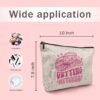 Western Makeup Cosmetic Bag,Western Pink Preppy Cowgirl Hat Getting Hitched Makeup Travel Toiletry Bag,Western Gifts for Cowgirl Women Teen Girls,Cowgirl Gifts for Girls Women…