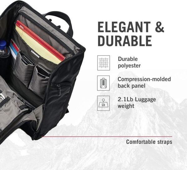 91ETg-qiTbL._AC_SL1500_.jpg Victorinox Altmont Professional Fliptop Laptop Backpack - Tablet & Laptop Bag for Travel Accessories - Computer Backpack Includes Sleek Organizer - 26 Liters, Black