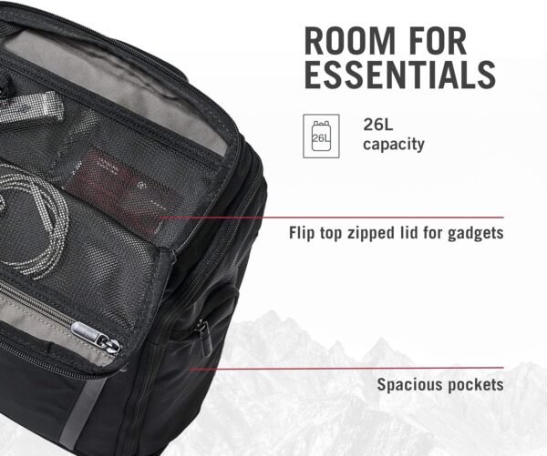 91PBv2RvkqL._AC_SL1500_.jpg Victorinox Altmont Professional Fliptop Laptop Backpack - Tablet & Laptop Bag for Travel Accessories - Computer Backpack Includes Sleek Organizer - 26 Liters, Black