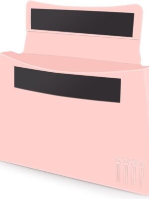 Silicone Makeup Bag, Magnetic Travel Large Toiletry Bag for Women Premium Travel Easy Carry Cosmetic Bags Soft for Makeup, Beauty Tools, Brushes Silicone Makeup Organizer Bag Holder Cute Set-Pink