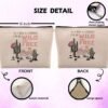 If I Was A Cowboy I'd Be Wild and Free Cosmetic Bag, Western Cowgirl Hat Cactus Desert Makeup Bag Zipper Cosmetic Pouch Bag Travel Linen Makeup Organizer, Cowgirl Gifts for Women Teen Girls Her