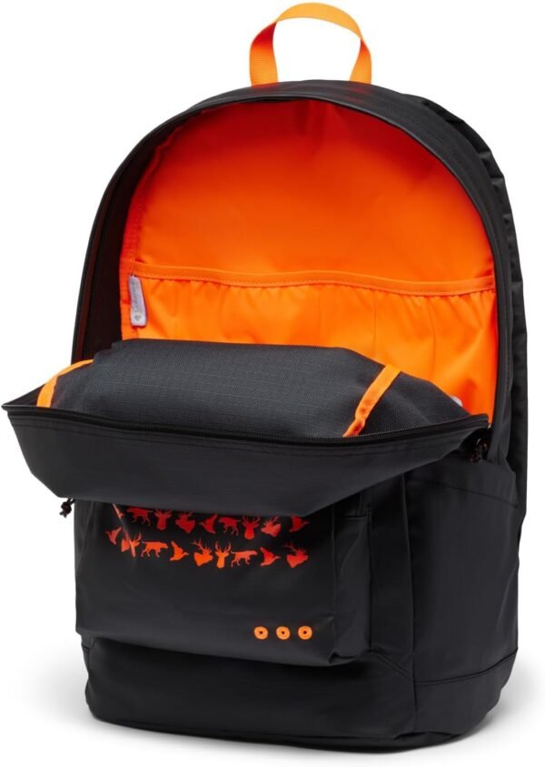 61ws0aAmilL._AC_SL1500_.jpg Columbia Unisex PFG PHG Zigzag 22L Backpack, Black/Blaze/PHG Game Flag, One Size