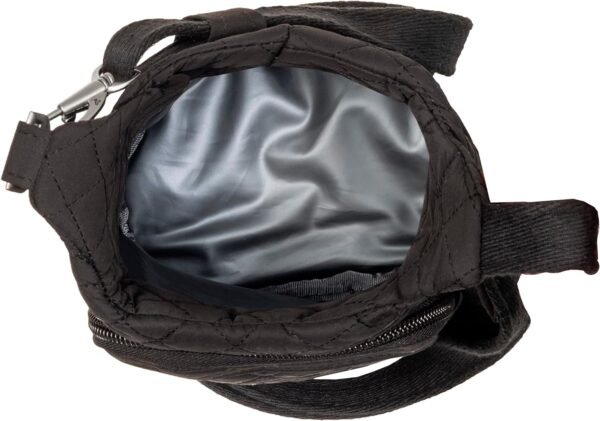 Travelon Boho Water Bottle Tote Pouch, Black, One Size