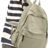 Travel Backpack For Women Men Aesthetic Lightweight Daypack Simple Cute Backpack Waterproof College bag Fit 14 Inch Laptop, Green