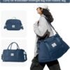 Weekender Bags for Women,Personal Item Travel Bag with Shoes Compartment,Overnight Travel Duffel Bag with Toiletry Bag,Gym Bag