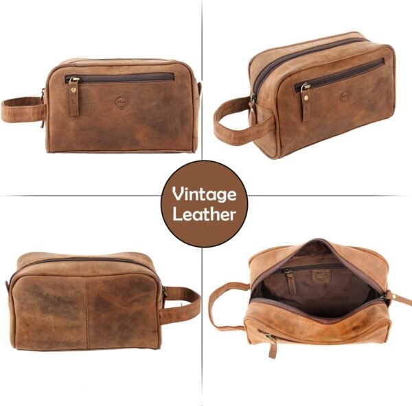The Vintage Stuff men’s small toiletry bag Doop Kit for travel | shave kit hygiene dopp bag Bathroom Accessories | Perfect for man and women