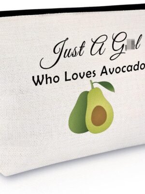 Avocado Lover Gift for Sister Daughter Makeup Bag Vegetarian Gift for Women Friend Birthday Gift for Avocado Lover Cosmetic Bag Graduation Mothers Day Christmas Gift Travel Cosmetic Pouch