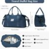 Weekender Bags for Women,Personal Item Travel Bag with Shoes Compartment,Overnight Travel Duffel Bag with Toiletry Bag,Gym Bag