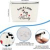 Cow Lover Gift Cow Themed Makeup Bag for Girl Women Moody Cosmetic Bag Cow Farmer Gift Birthday Christmas Graduation Gift for Cow Owner Cowgirl Animal Lovers Daughter Sister Friend Travel Pouch