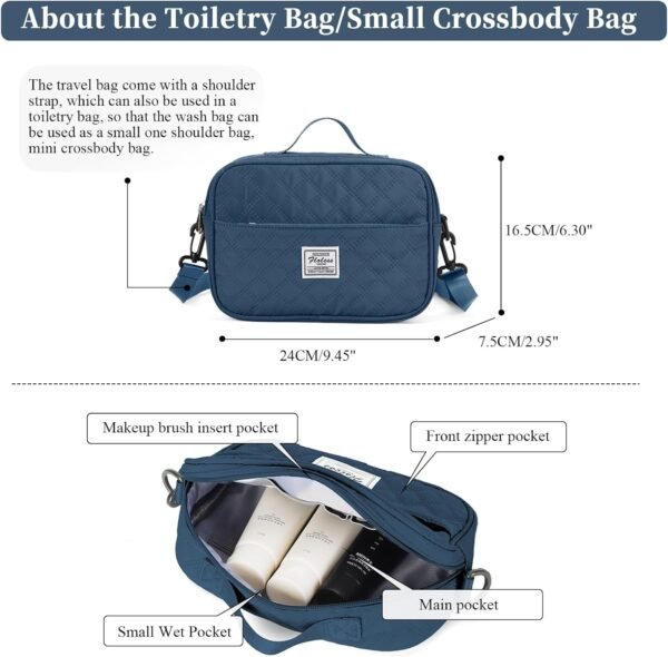 Weekender Bags for Women,Personal Item Travel Bag with Shoes Compartment,Overnight Travel Duffel Bag with Toiletry Bag,Gym Bag