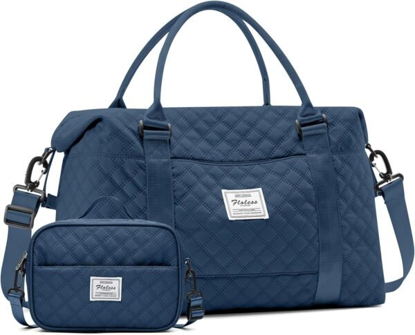 Weekender Bags for Women,Personal Item Travel Bag with Shoes Compartment,Overnight Travel Duffel Bag with Toiletry Bag,Gym Bag