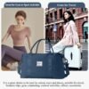 Weekender Bags for Women,Personal Item Travel Bag with Shoes Compartment,Overnight Travel Duffel Bag with Toiletry Bag,Gym Bag