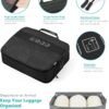 Travelkin 3 Set Packing Cubes Compression, Travel Packing Organizers Bags for Suitcase (Black)