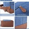 Felipe Varela Men Toiletry Travel Bag Cosmetic Mens Grooming Bag Essentials Toiletries Bathroom Bag,Overnight Shaving Dopp Kit for Men（Blue）