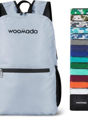 WOOMADA 17L Ultra Lightweight Packable Durable Waterproof Travel Hiking Backpack Daypack for Men Women Kids