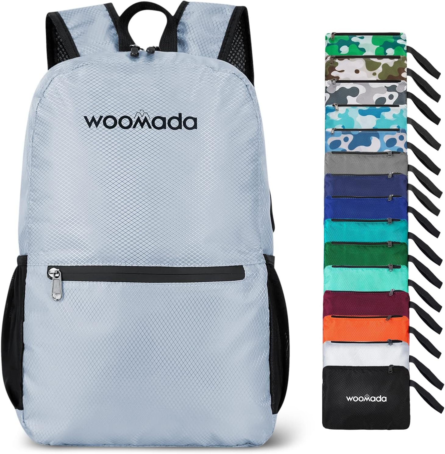 WOOMADA 17L Ultra Lightweight Packable Durable Waterproof Travel Hiking Backpack Daypack for Men Women Kids