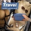 Felipe Varela Men Toiletry Travel Bag Cosmetic Mens Grooming Bag Essentials Toiletries Bathroom Bag,Overnight Shaving Dopp Kit for Men（Blue）
