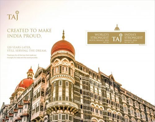 Taj is India’s strongest brand for the fourth time