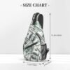 Funny American Dollar Money Sling Bag Crossbody Backpack for Men Women Heap Of One Hundred Dollar Bills Money Background Chest Bag Casual Shoulder Backpack Travel Hiking Daypack Outdoors