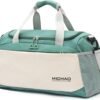 Women's Gym Bag Sports Travel Duffel with Wet Pocket and Shoes Compartment,Ideal for Travel, Gym and Yoga Green