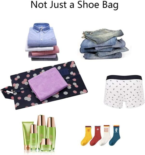 Travel Shoe Bags Waterproof Portable Shoe Storage Pouch with Handle for Men & Women