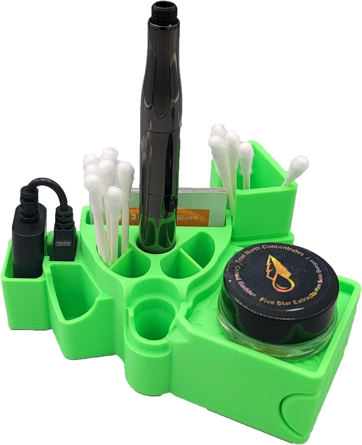 BC Labs Puffco Plus Organizer (Neon Green)