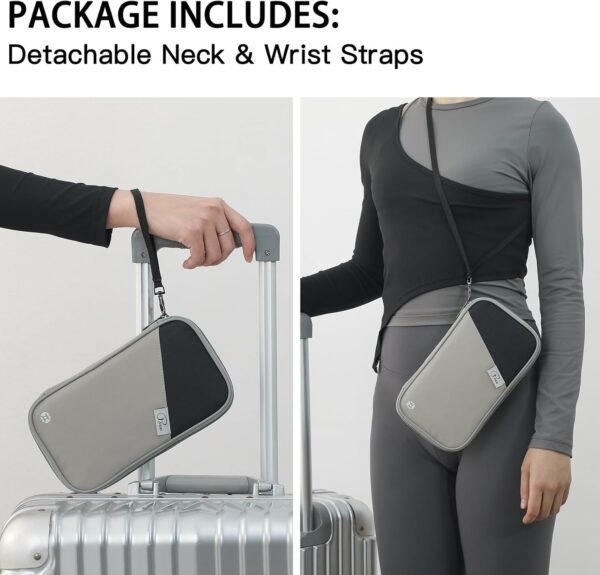 71-wpZPeyZL._AC_SL1500_.jpg VanFn RFID Travel Passport Wallet, Family Passport Holder, Trip Document Organizer P.Travel Series