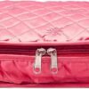 Satin Makeup Pouches Vanity Jewellery Traveling Organizer Storage Box Cosmetic Bag it along anywhere easily For Women Pink