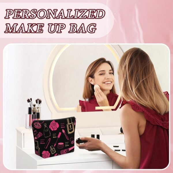 Makeup Bags for Women, Cute Make up Bag, Personalized Cosmetic Bag, Birthday Gifts for Women, Mom,Funny Gifts for Best Friend, Teen Girls, Women, Birthday, Friend, Female, Friendship, Sister, B1