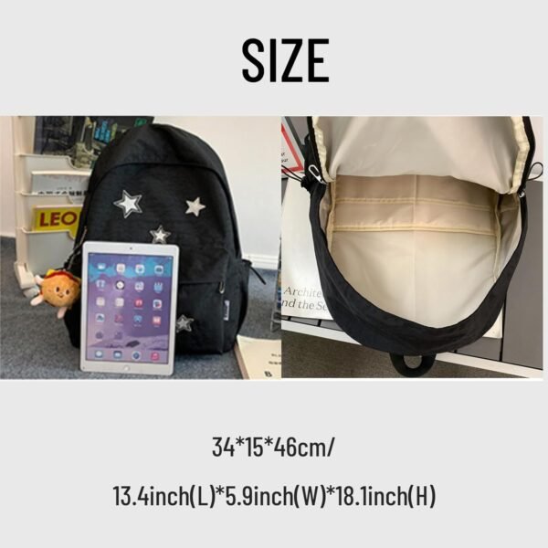Kawaii Backpack with Cute Accessories Pendant Travel Casual Daypack Lightweight Laptop Bags Outdoor Women (Green)